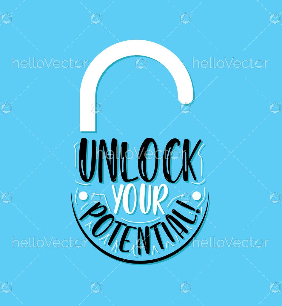 Unlock Your Potential Download Graphics & Vectors