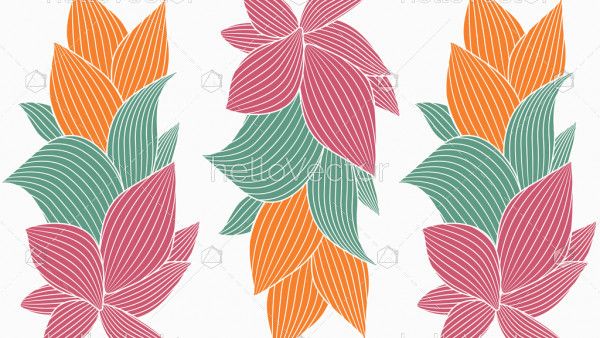 Floral seamless pattern vector background