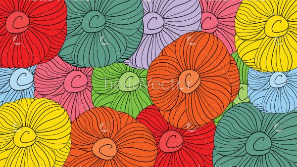 Floral seamless pattern vector background. 