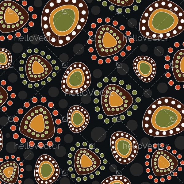 Aboriginal art vector dot background