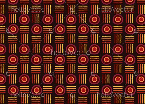 Aboriginal vector seamless pattern background. 