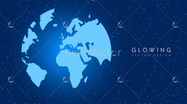 Abstract vector world map background