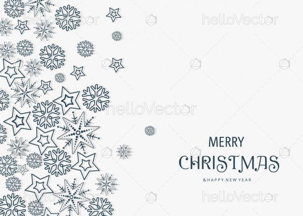 Christmas vector snowflake background