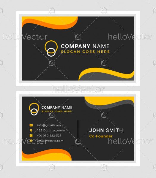 Business card design - Vector Illustration