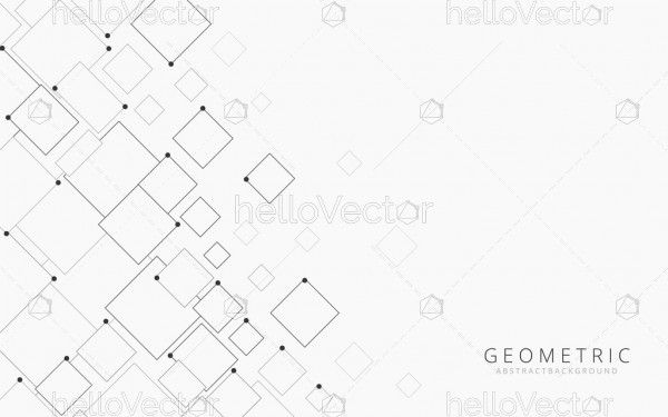Trendy white abstract geometric shape vector background