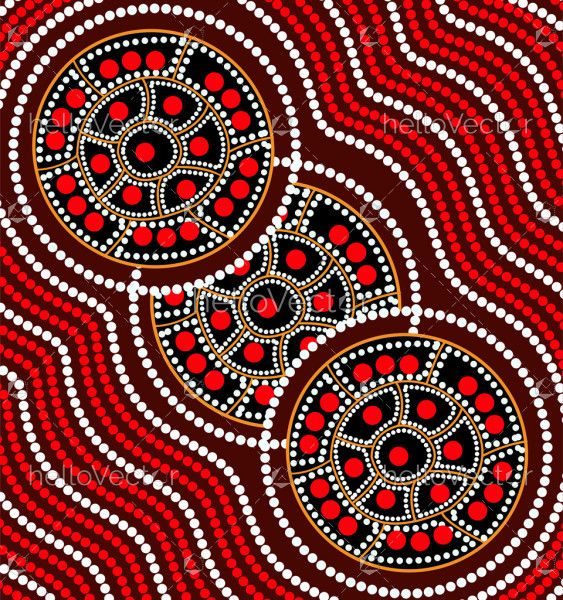 Aboriginal art vector painting