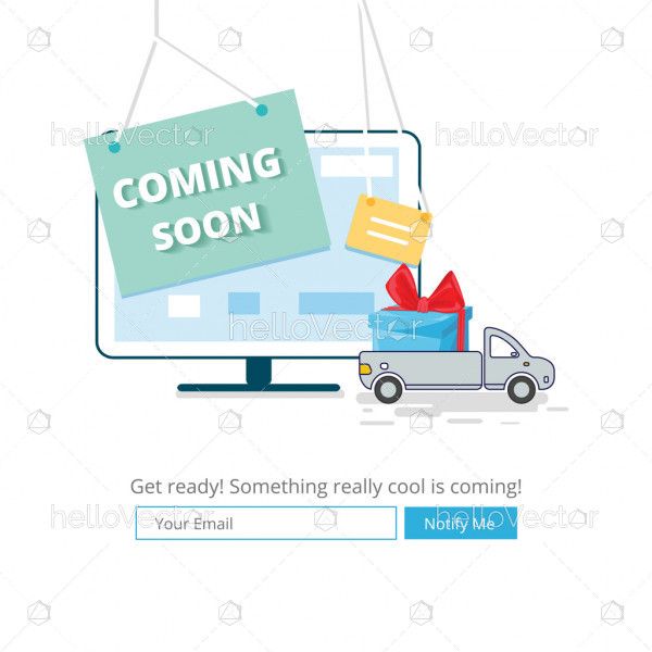 Coming soon landing page template
