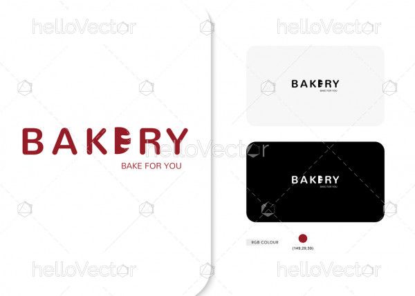 Bakery lettermark vector logo