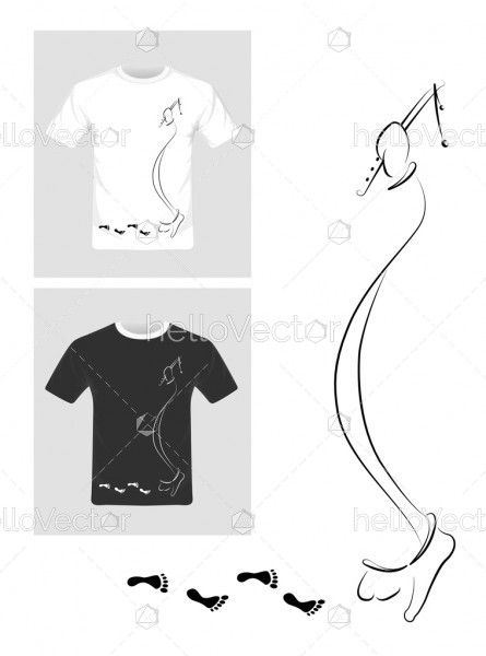 T-shirt graphic design vector illustration