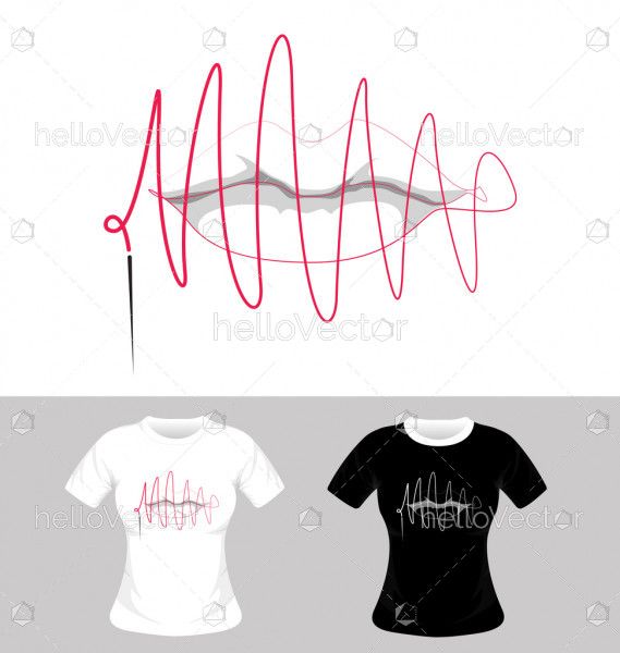 T-shirt graphic design - Vector illustration