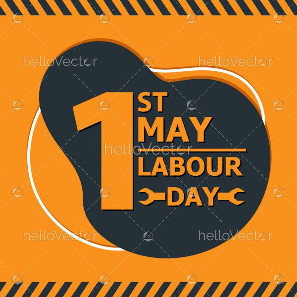 1st may - Labour day illustration