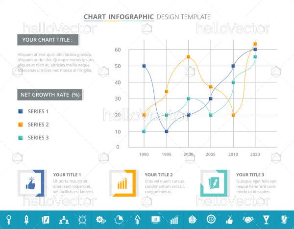 Line Graph Infographic Template