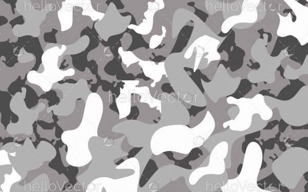 Grey camouflage background - Vector illustration