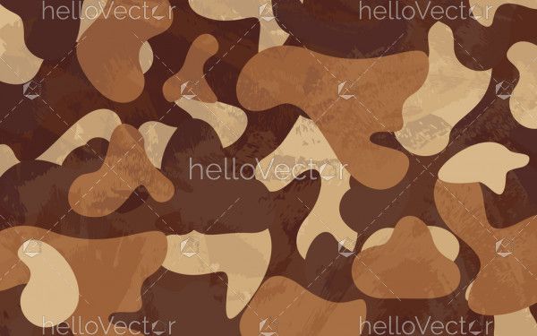Brown camouflage texture - Vector Illustration
