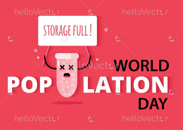 World population day - Vector Illustration