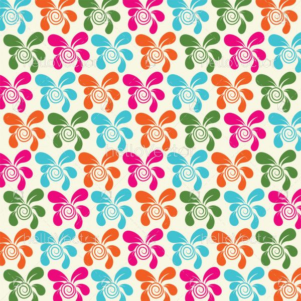 Seamless flower pattern background - Vector illustration