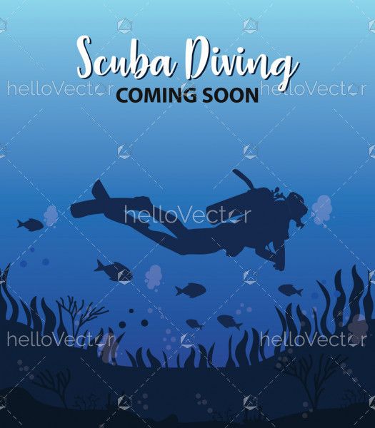 Scuba diving coming soon template