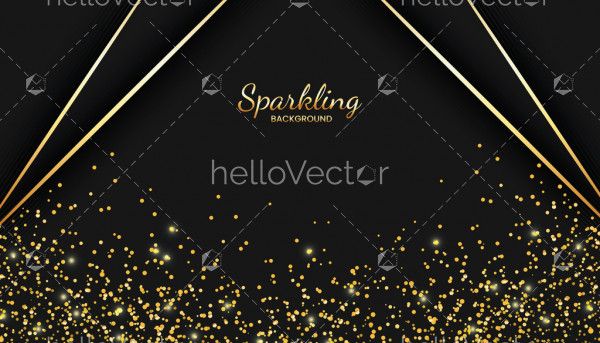 Luxury golden sparkle background