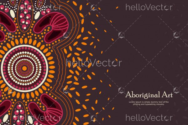 Aboriginal art banner background