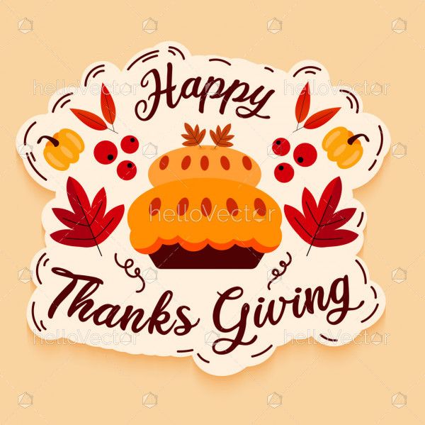 Thanksgiving greeting design