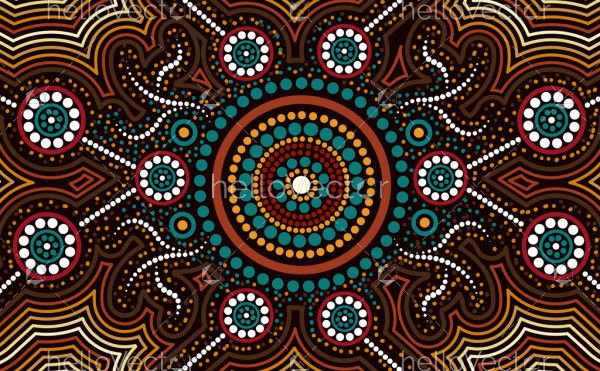 Aboriginal design for fabric and textile