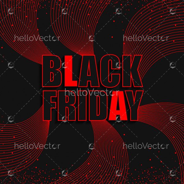 Abstract black Friday background