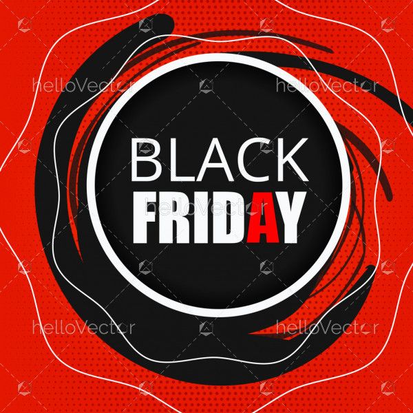 Abstract black Friday poster background