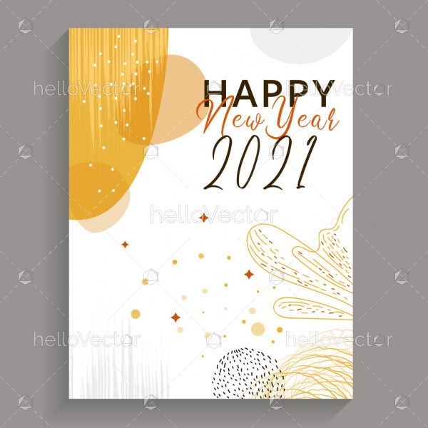 new year greetings card design