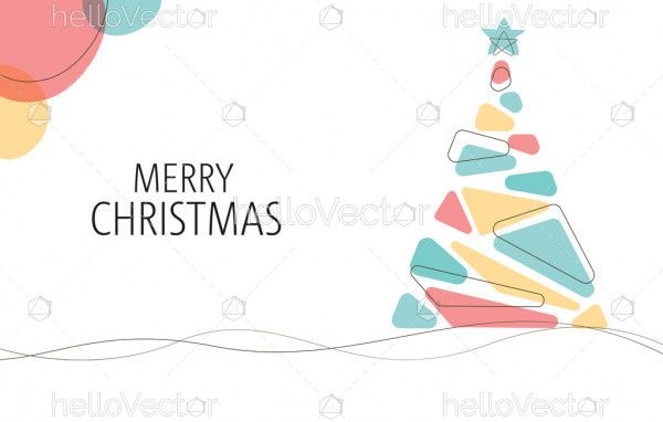 Minimalist Christmas Background Vector