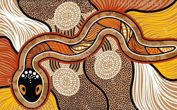Snake Aboriginal Art