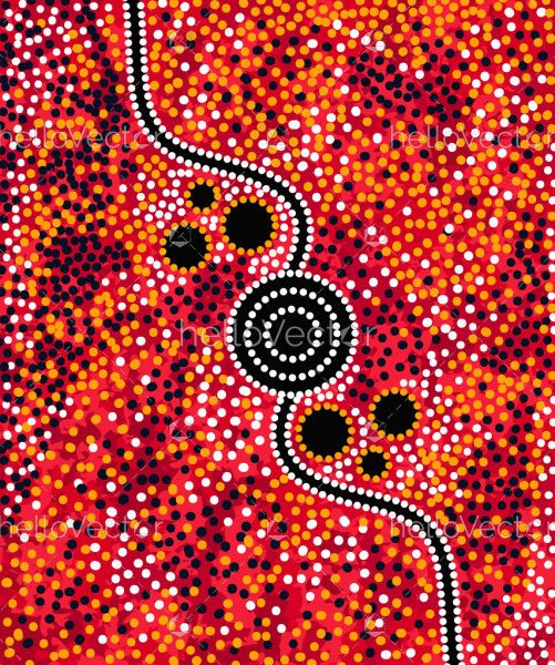 Dot Background - Aboriginal
