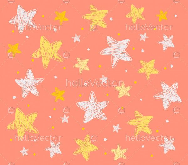 Pattern of star doodle