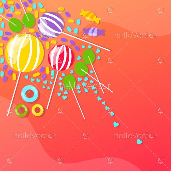 Background with candies
