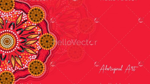 Aboriginal art banner design