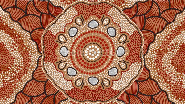 Aboriginal dot art design