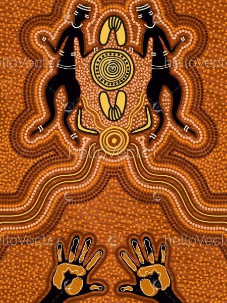 Aboriginal style of dot painting
