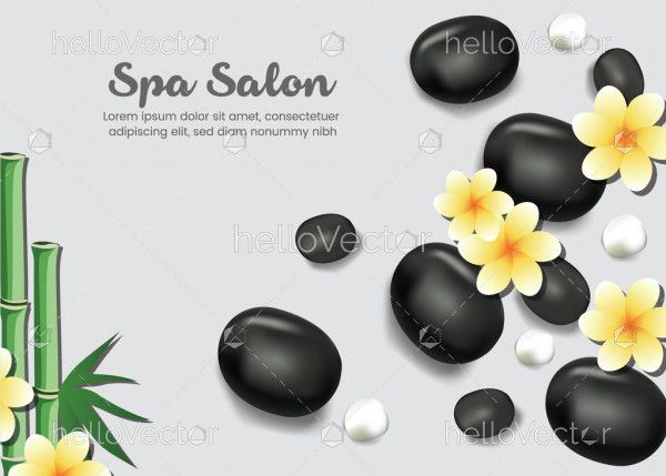 Vector advertising banner for the spa salon
