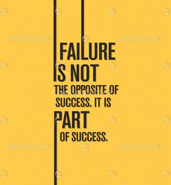 Success Failure - motivation quote