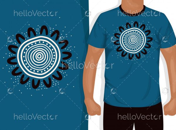 Aboriginal artwork for t-shirt