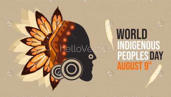 Indigenous Peoples Day Vector Banner