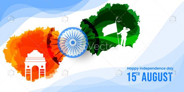 Happy Independence Day celebration Illustration