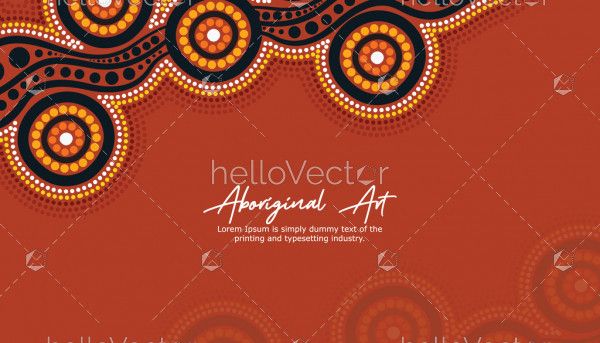 Aboriginal artwork for poster design