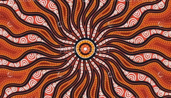 Aboriginal style of background