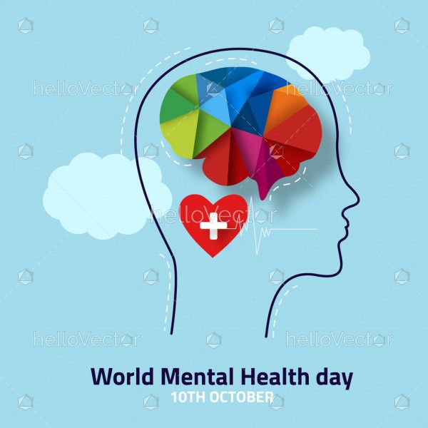 World Mental Health Day Concept Design