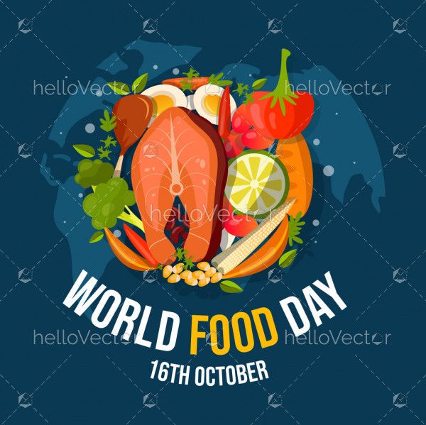 World Food Day Banner Illustration
