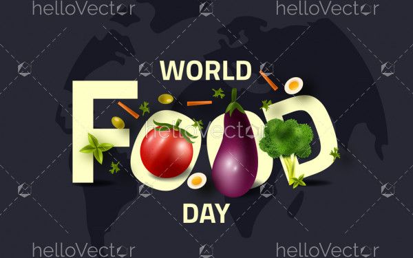 World food day concept illustration