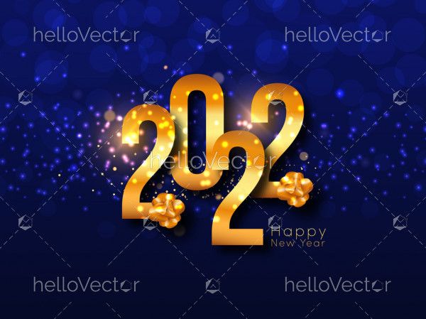 Luxury Golden 2022 New Year Background