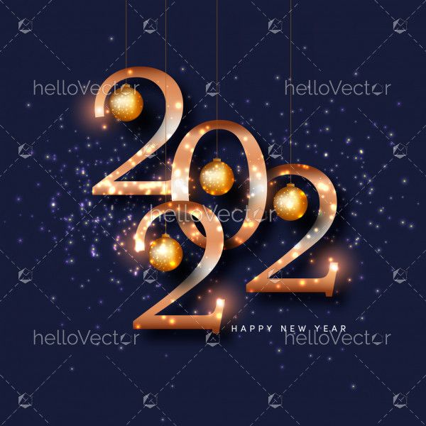 Happy New year 2022- Vector Illustration