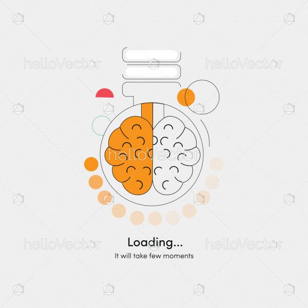 Loading webpage design concept