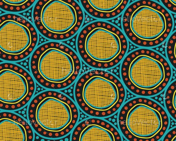 Aboriginal circle seamless style background